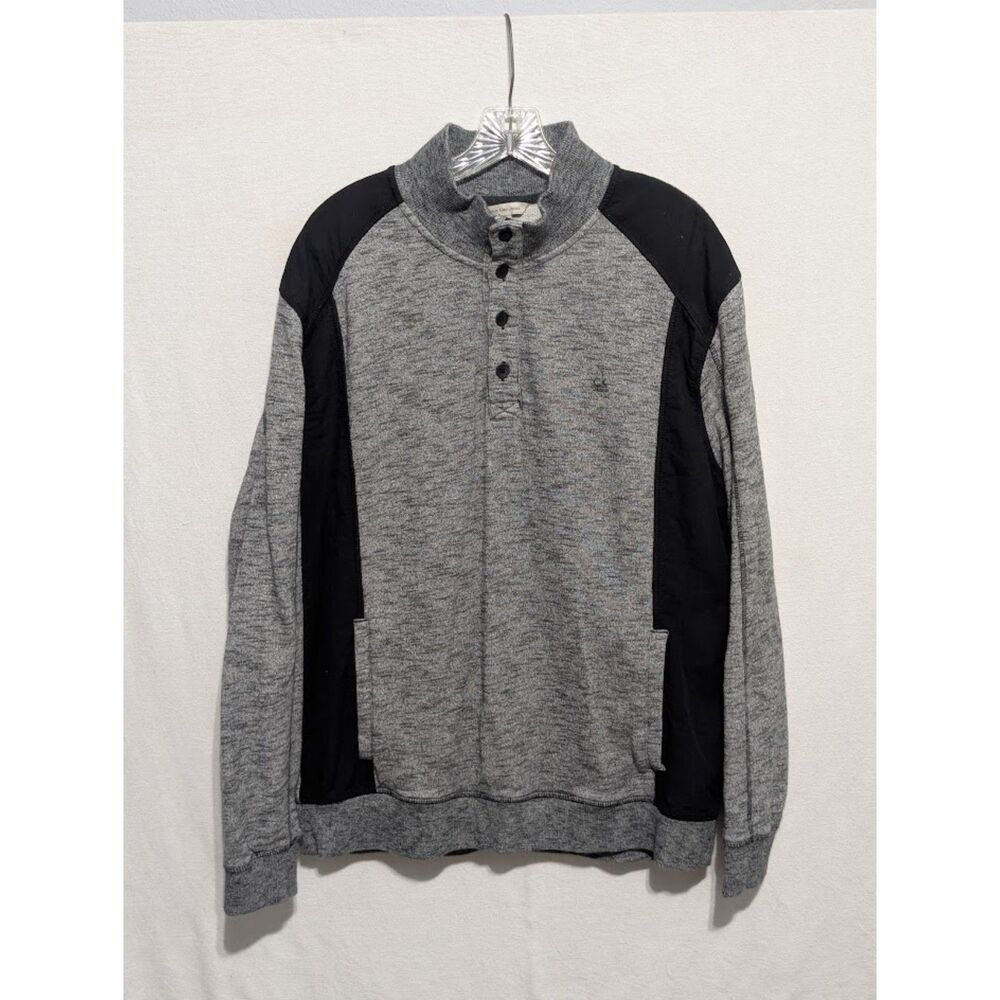 Calvin Klein Jeans Henley Pullover Sweatshirt w/ Pockets Men's Size XL